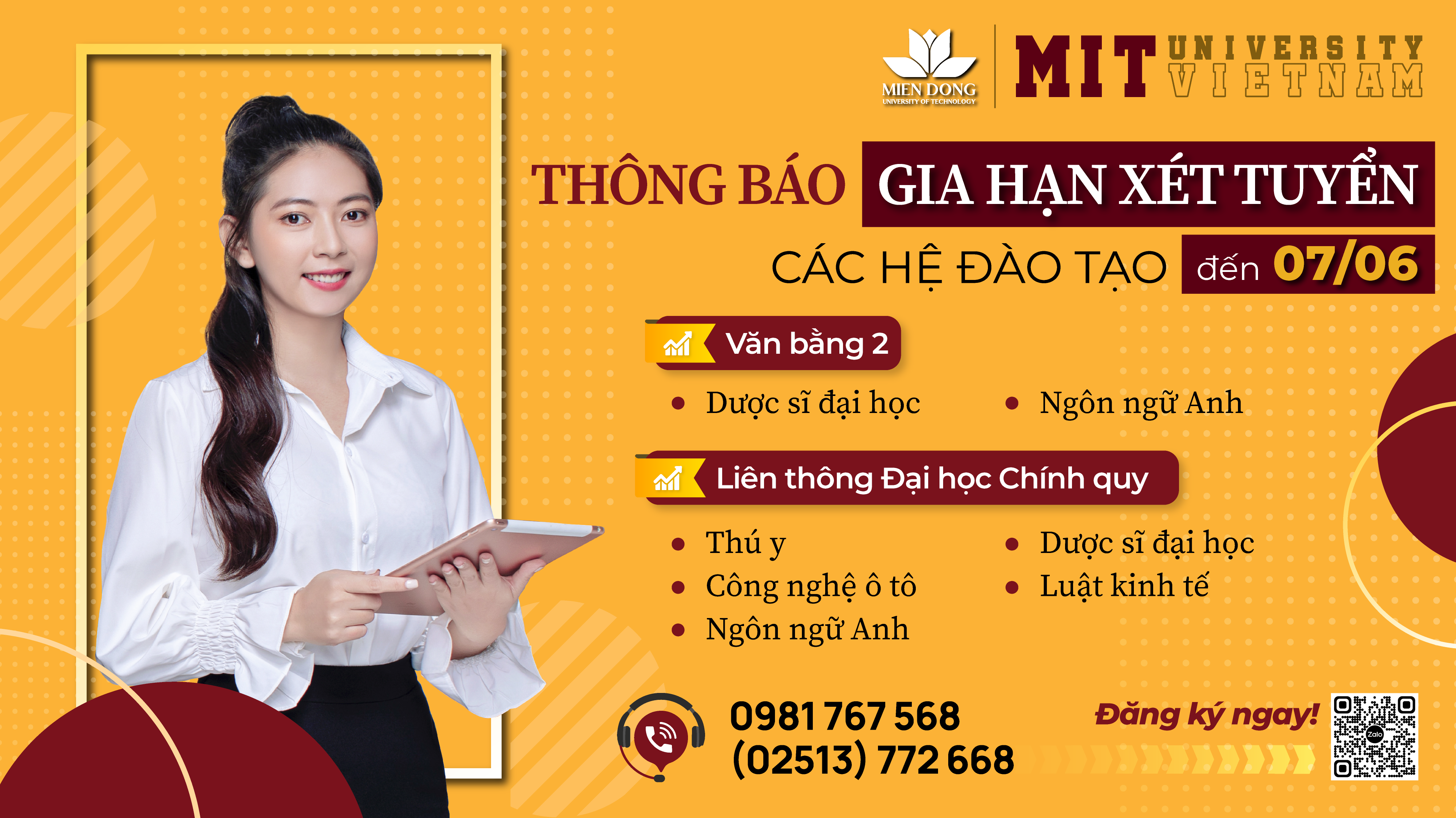 Thời gian nhận hồ sơ đến ngày 07/06/2023