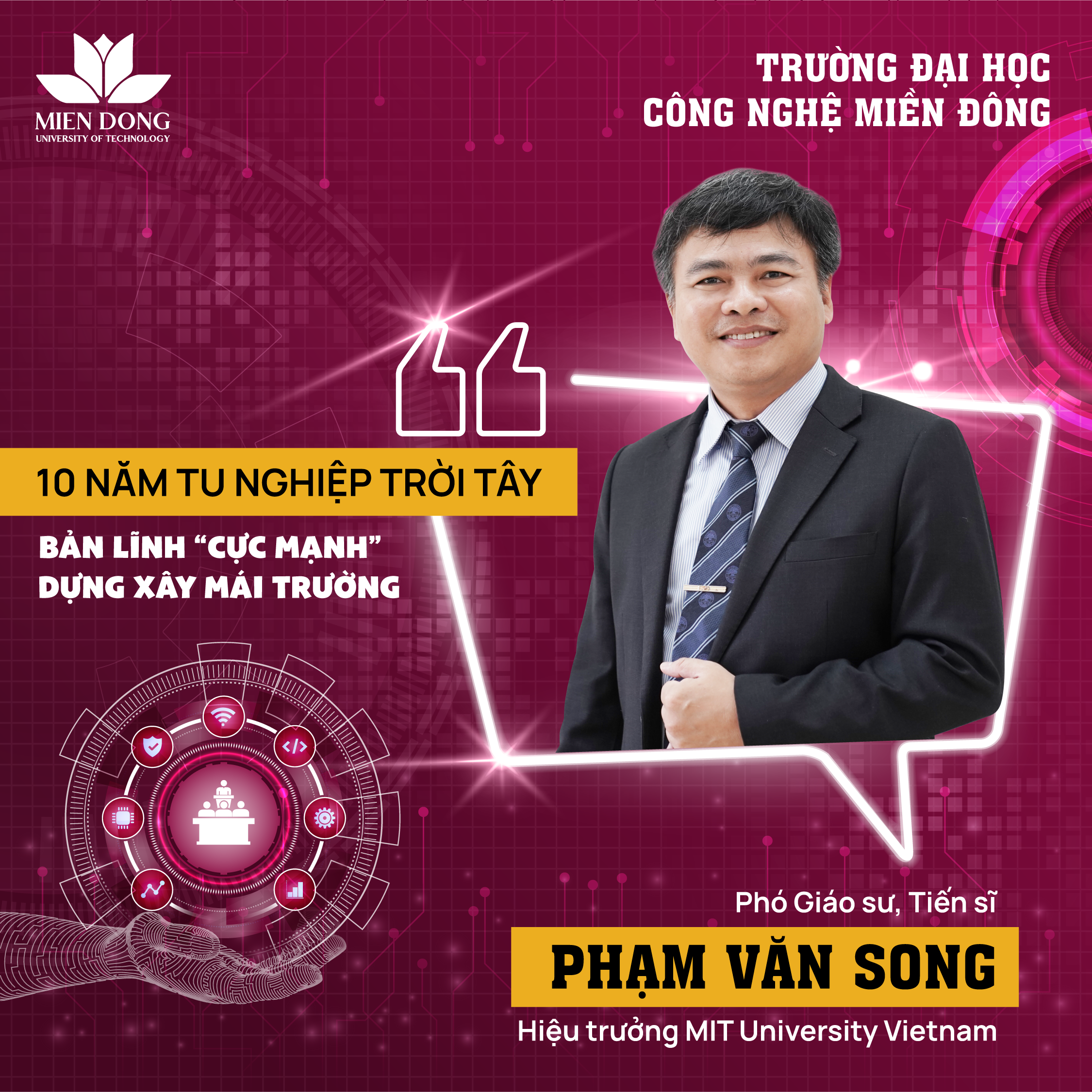 PGS. TS Phạm Văn Song - Hiệu trưởng MIT University Vietnam