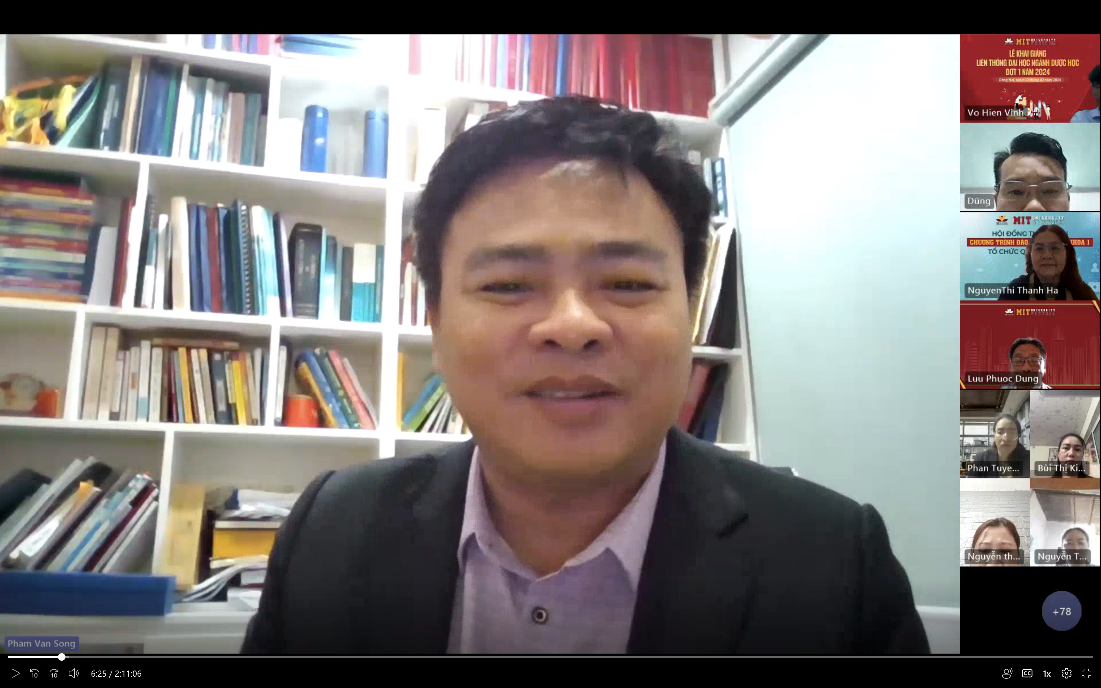 Lễ khai giảng liên thông và sinh hoạt đầu khoá của Tân sinh viên liên thông đại học ngành Dược học đợt 1 năm 2024