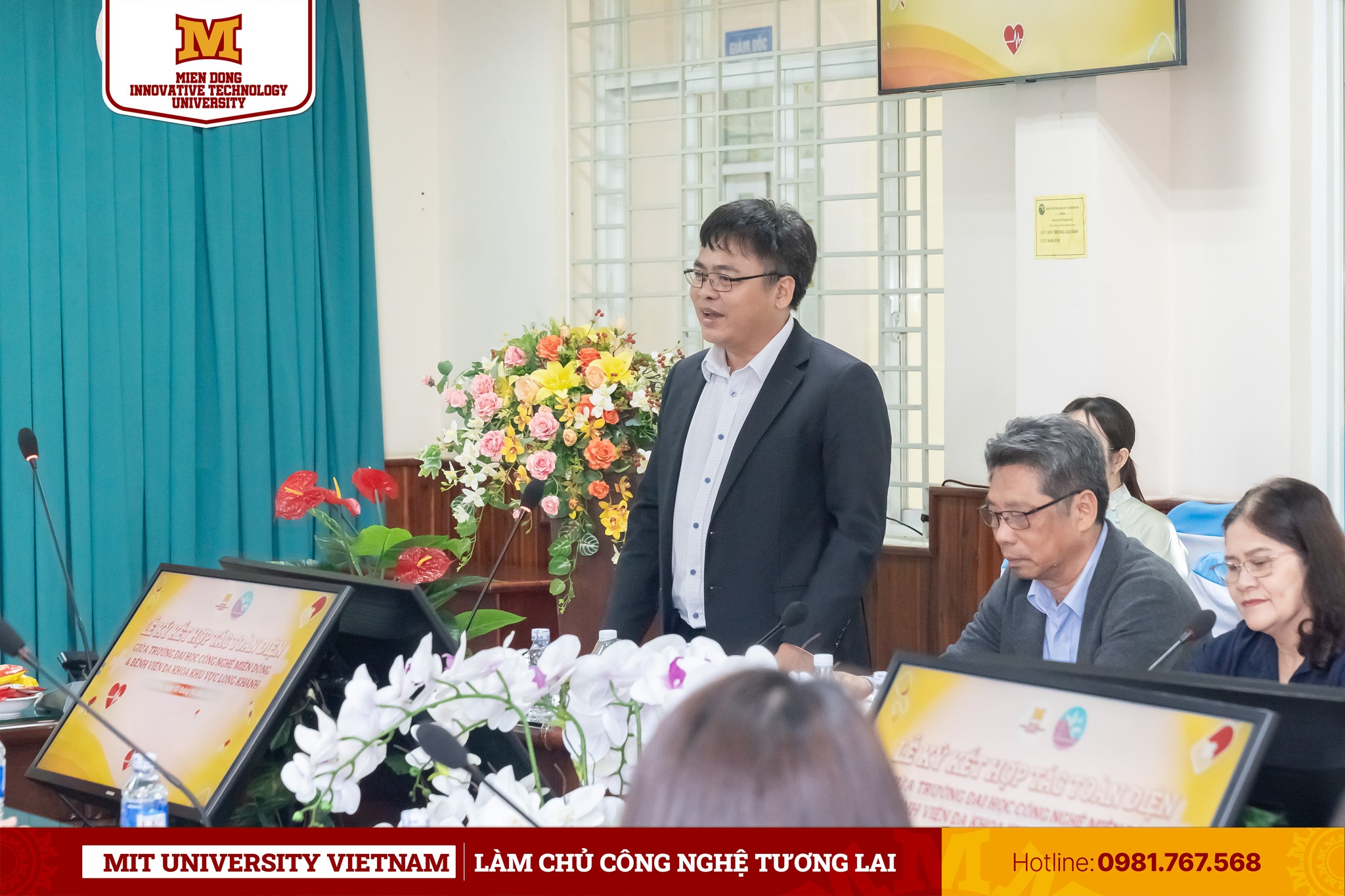 PGS.TS Phạm Văn Song - Hiệu trưởng nhà trường phát biểu