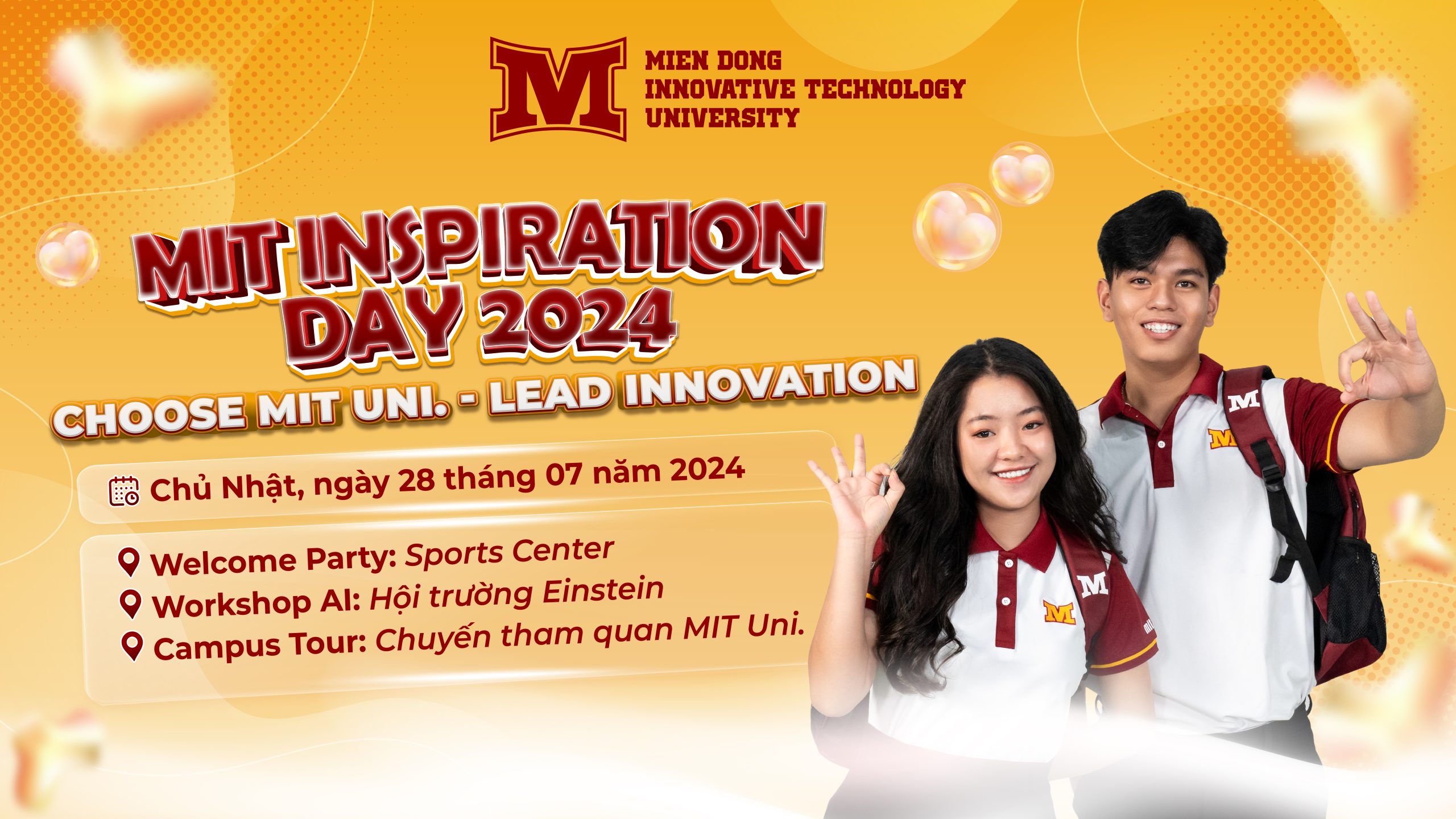 MIT INSPIRATION DAY 2024 - Sự kiện đỉnh nhất mùa hè này - Tham gia liền tay – Nhận ngay Macbook M1