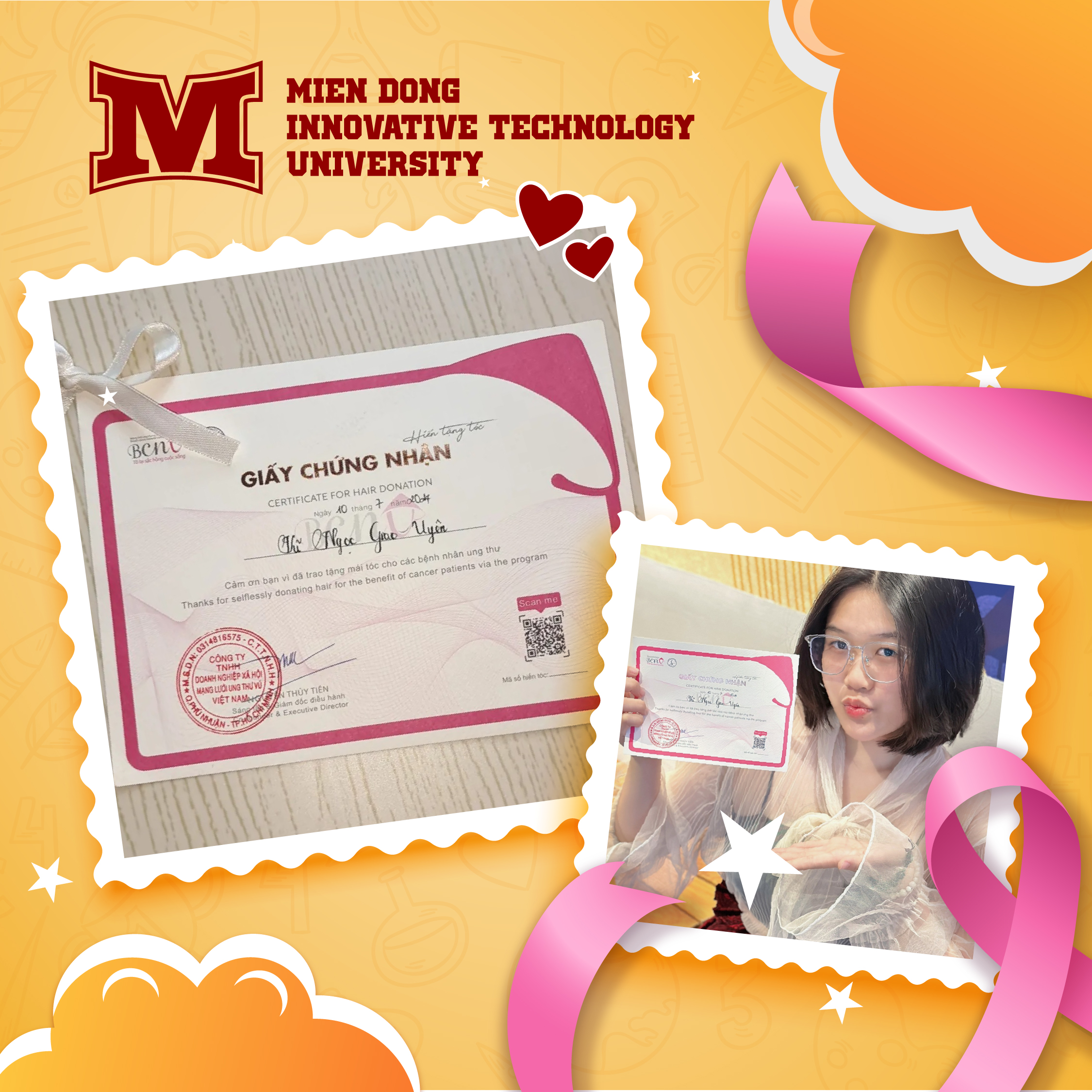 [Gương mặt MITERS] Vũ Ngọc Giao Uyên - Tấm Lòng Nhân Ái và Tình Yêu Thương Tại MIT Uni.