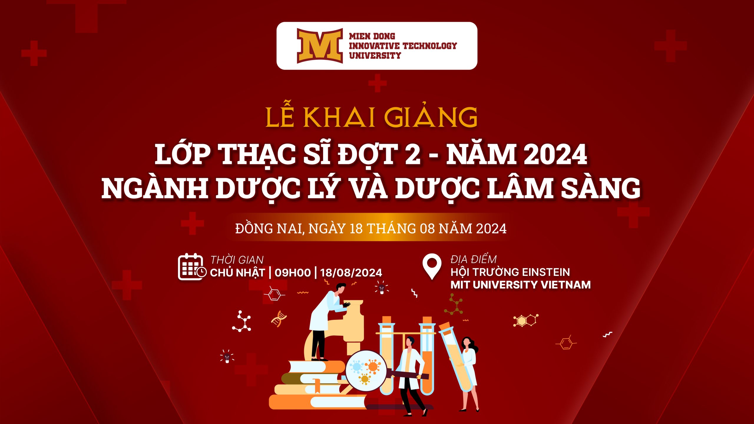 Khai giảng lớp Thạc sĩ đợt 2 Năm 2024 - Ngành Dược Lý Và Dược Lâm Sàng