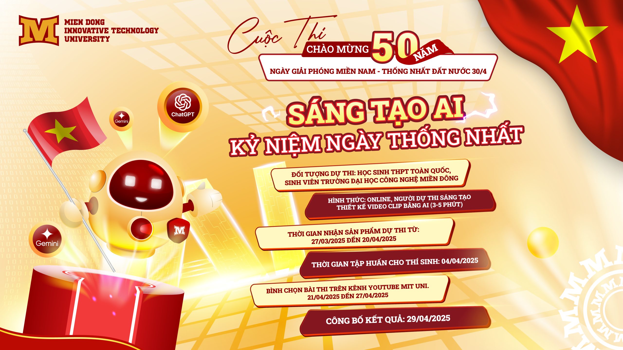 Cuộc thi SÁNG TẠO AI – KỶ NIỆM NGÀY THỐNG NHẤT