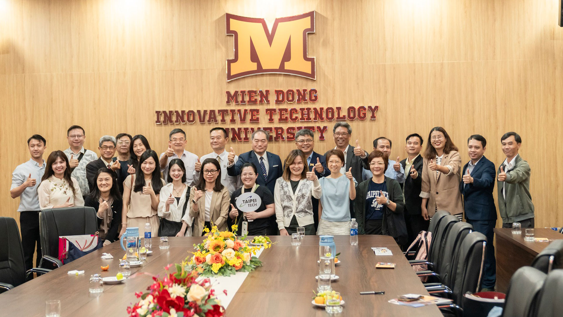 Tiếp đón 15 trường Đại học Đài Loan đến thăm và làm việc tại trường ĐH Công nghệ Miền Đông
