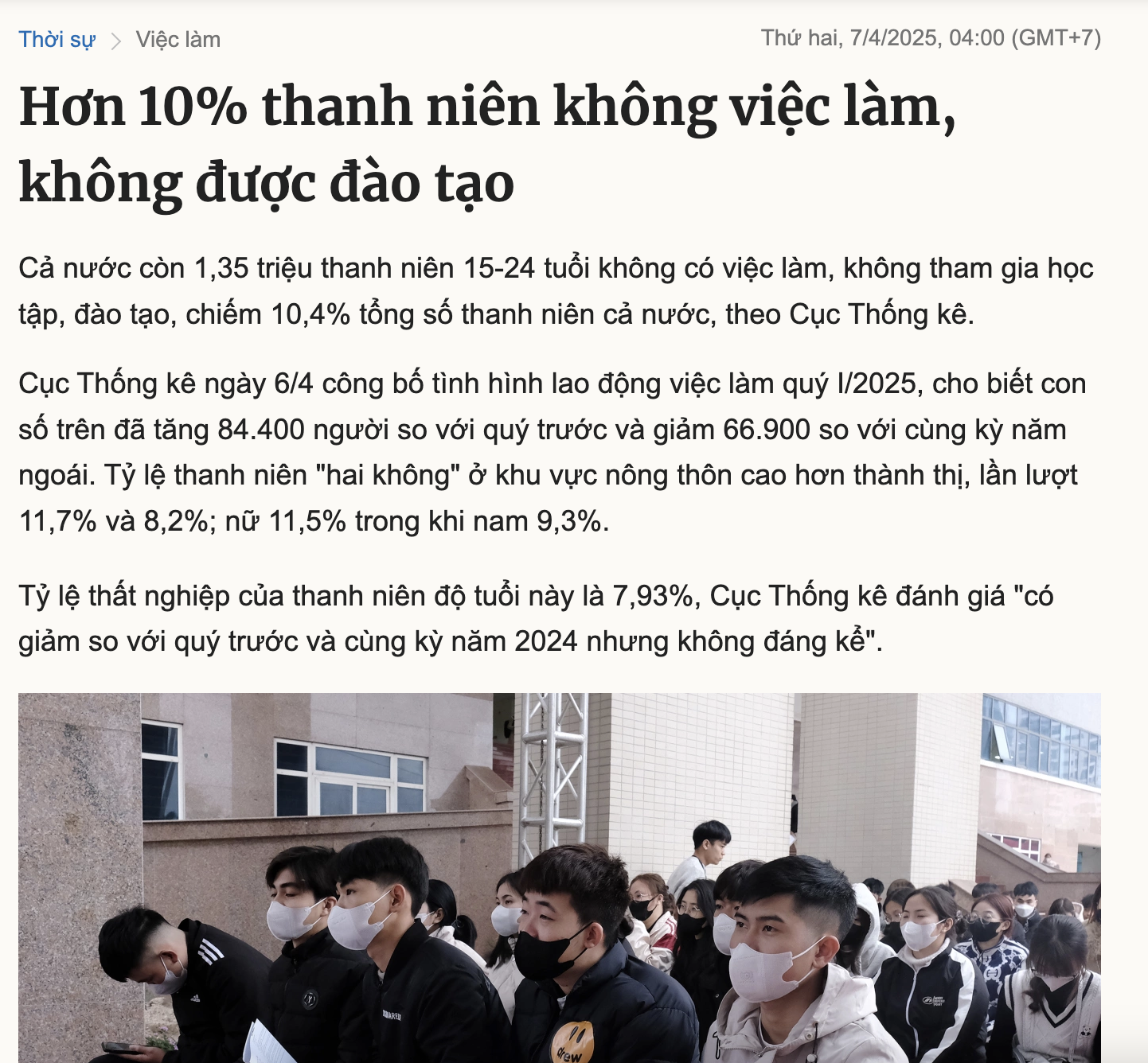 10% thanh niên Việt Nam thất nghiệp: Bạn chọn đứng ngoài cuộc chơi hay bước vào giảng đường đại học?