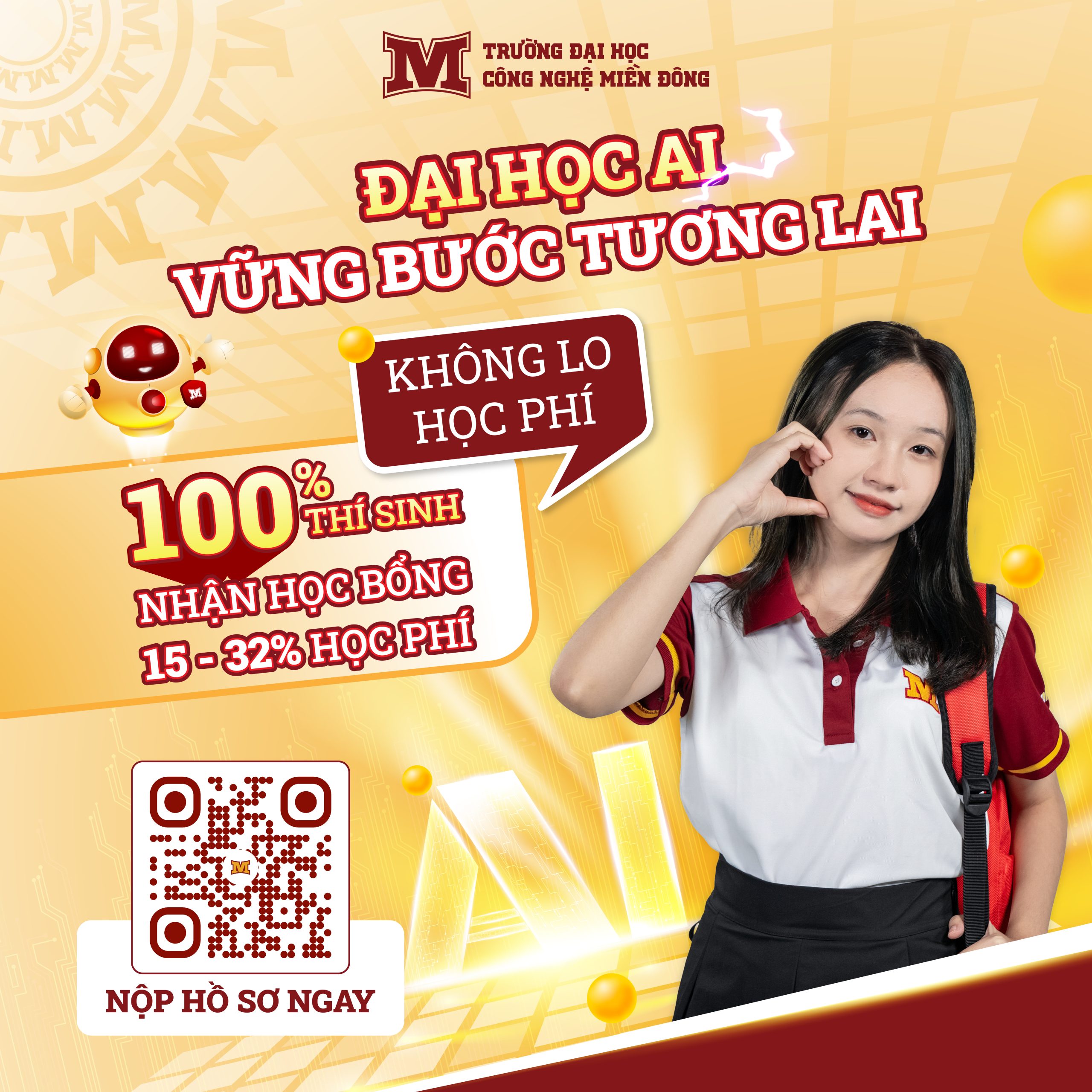 Lo ngại học phí đại học? Trường ĐH Công nghệ Miền Đông mang đến chính sách “cực kỳ dễ chịu” 2 Lo ngại học phí đại học? Trường ĐH Công nghệ Miền Đông mang đến chính sách “cực kỳ dễ chịu”