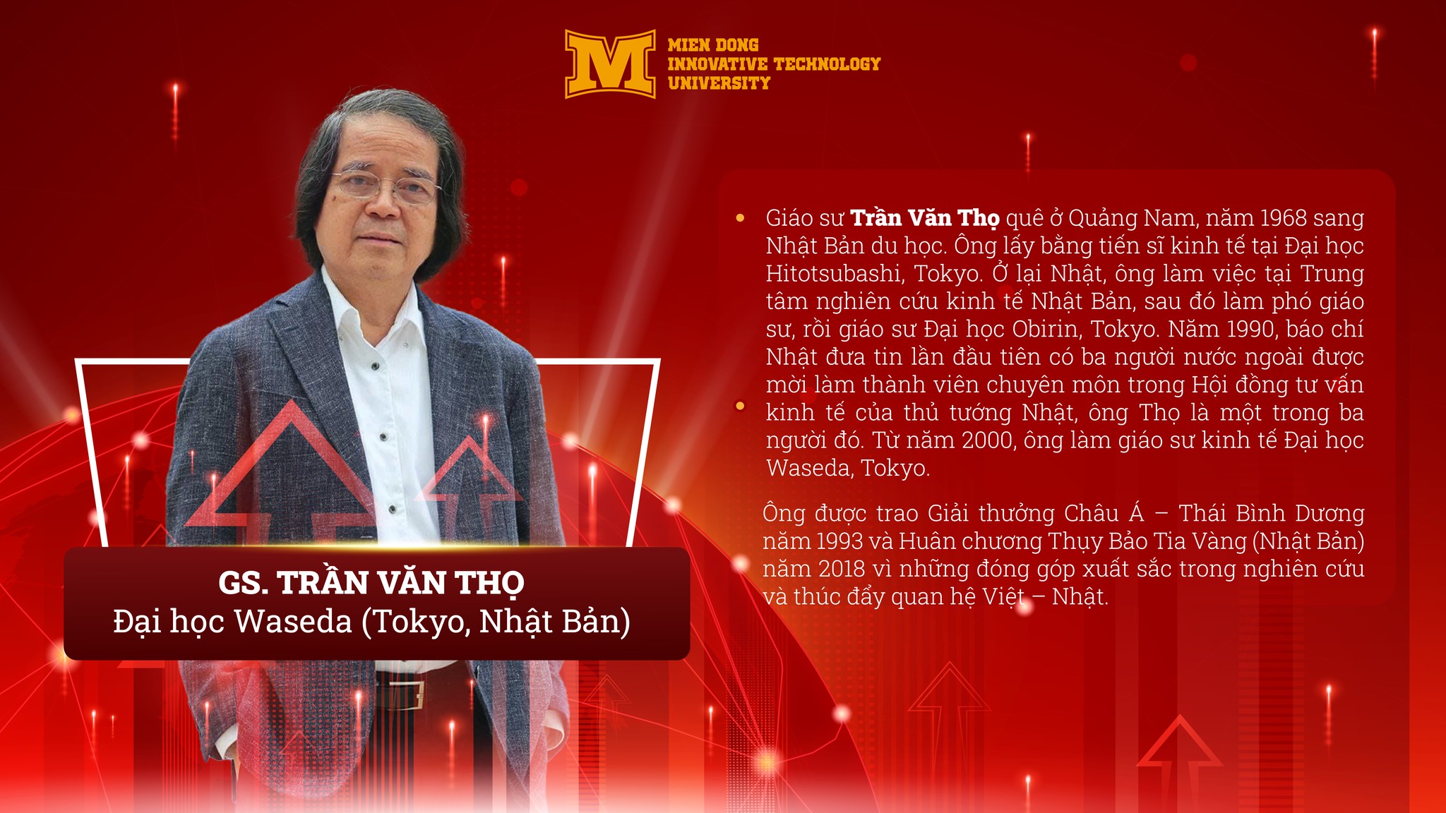 Giáo sư Trần Văn Thọ – Chuyên gia kinh tế từng cố vấn cho Thủ tướng nNhật