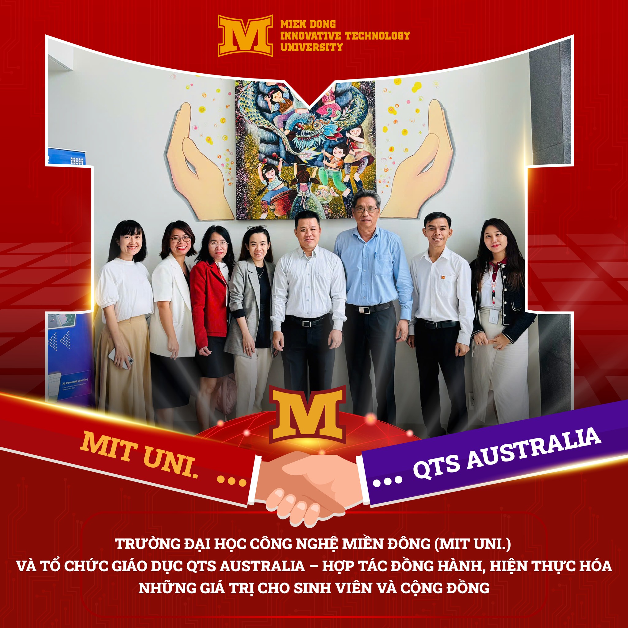 MIT Uni. và QTS Australia hợp tác vì giá trị sinh viên và cộng đồng
