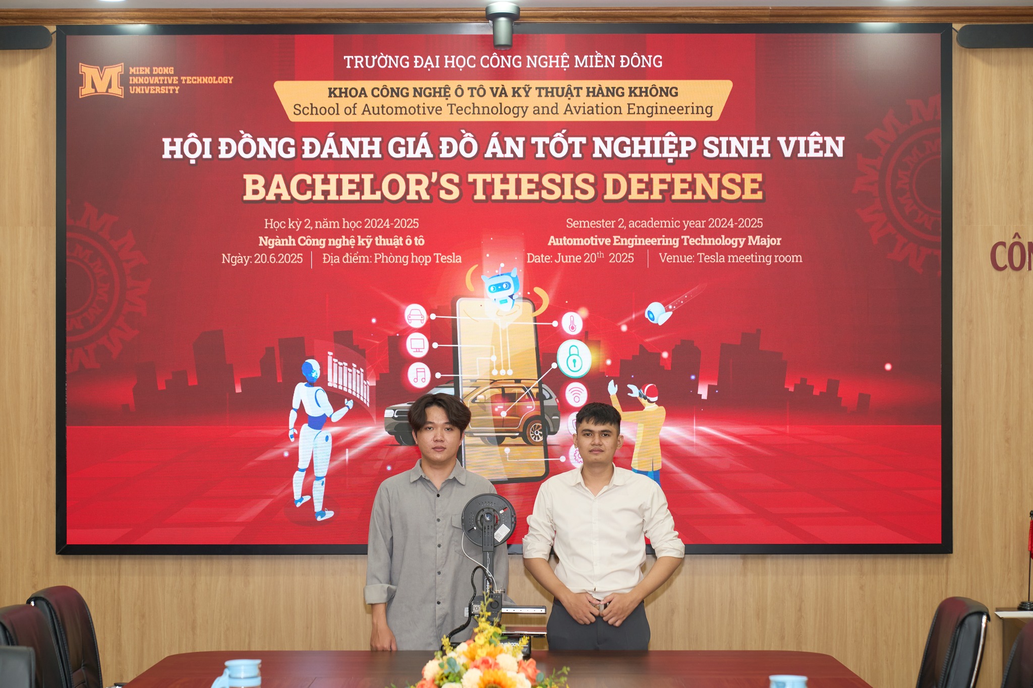 Hội đồng đánh giá đồ án tốt nghiệp ngành Công nghệ kỹ thuật ô tô: hiện thực hoá ý tưởng – tiếp nhiên liệu cho tương lai