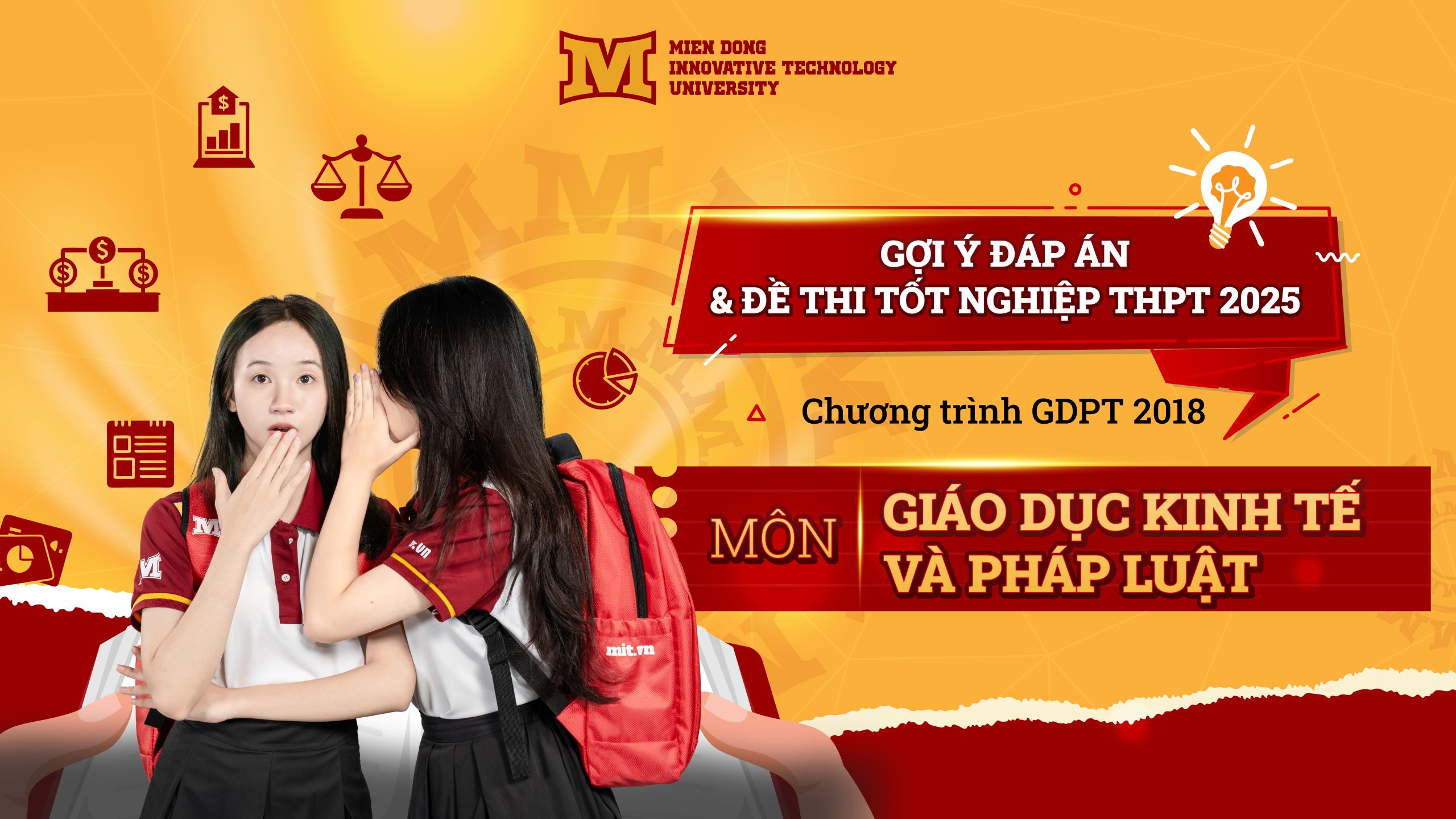 Đáp án và đề thi chính thức môn Giáo dục Kinh tế và Pháp luật kỳ thi Tốt nghiệp THPT năm 2025