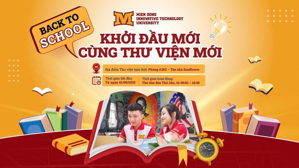 Địa điểm thư viện tạm thời: Phòng A202 – Tòa nhà Sunflower