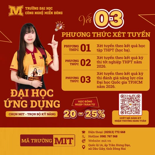 3 Cánh cửa – 1 Đích đến: Trở thành Tân sinh viên MIT Uni. Ngay hôm nay!