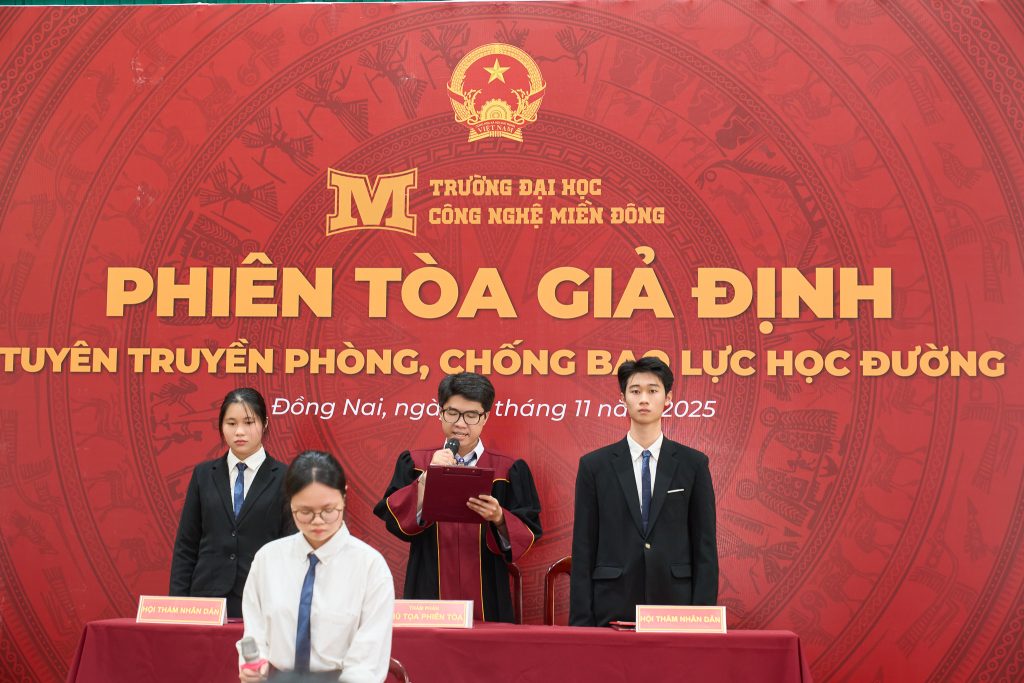 Phiên tòa giả định tại THPT Điểu Cải – Tuyên truyền phòng, chống bạo lực học đường