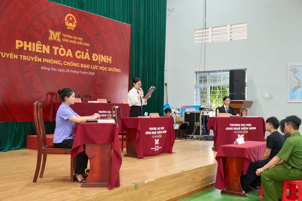 Phiên tòa giả định tại THPT Điểu Cải – Tuyên truyền phòng, chống bạo lực học đường