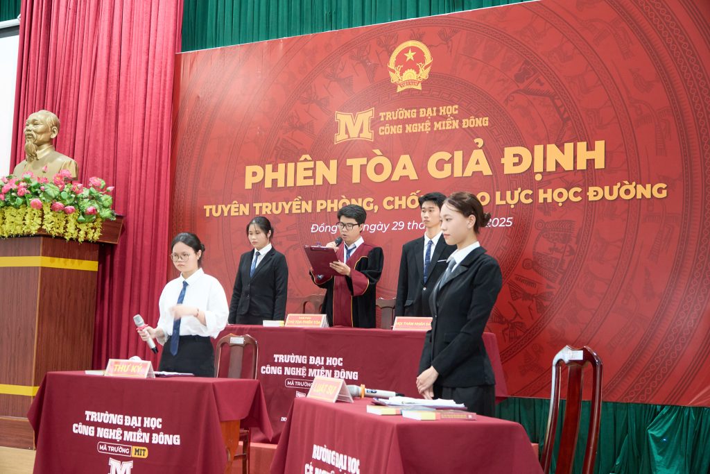 Phiên tòa giả định tại THPT Điểu Cải – Tuyên truyền phòng, chống bạo lực học đường