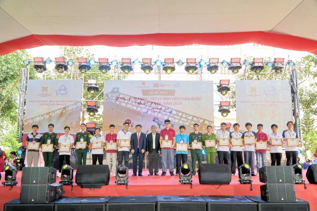 Lễ bế mạc và trao giải Cuộc thi Olympic Vật lý Sinh viên toàn quốc lần thứ XXVII – Năm 2025