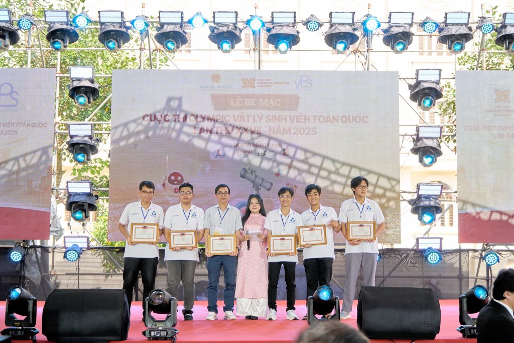 Lễ bế mạc và trao giải Cuộc thi Olympic Vật lý Sinh viên toàn quốc lần thứ XXVII – Năm 2025