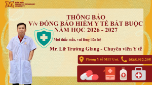 THÔNG BÁO VỀ VIỆC ĐÓNG TIỀN BẢO HIỂM Y TẾ BẮT BUỘC NĂM HỌC 2026-2027