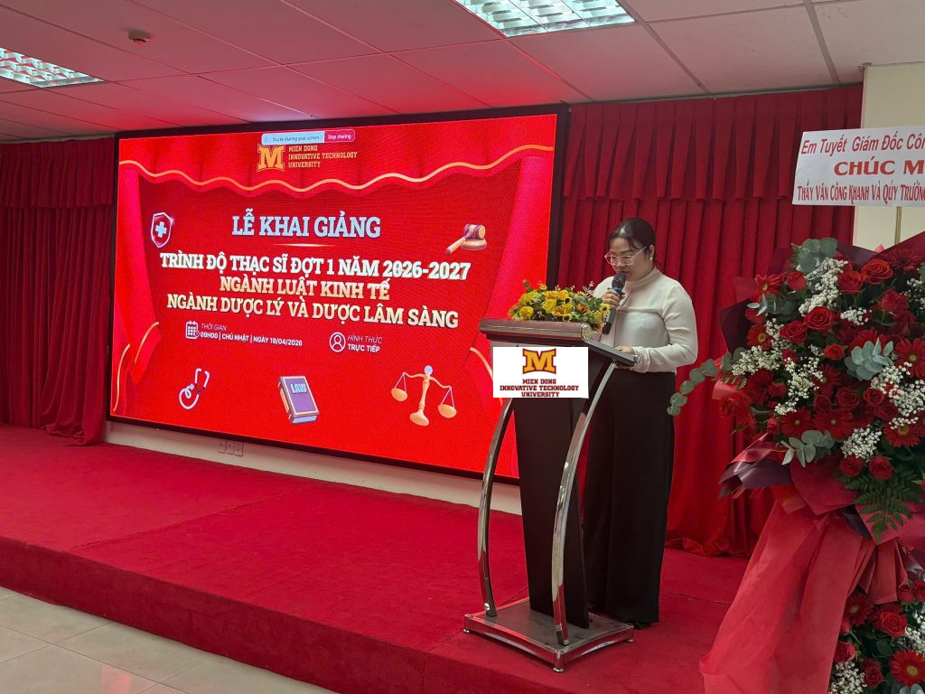 Trường Đại học Công nghệ Miền Đông Khai Giảng Thạc Sĩ Đợt 1 (2026-2027): Nâng tầm nhân lực Ngành Luật kinh kế và Ngành Dược lý và Dược lâm sàng 5 Trường Đại học Công nghệ Miền Đông Khai Giảng Thạc Sĩ Đợt 1 (2026-2027): Nâng tầm nhân lực Ngành Luật kinh kế và Ngành Dược lý và Dược lâm sàng