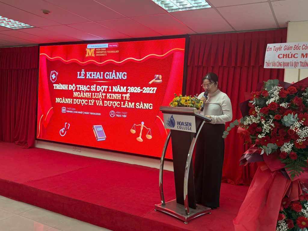 Trường Đại học Công nghệ Miền Đông Khai Giảng Thạc Sĩ Đợt 1 (2026-2027): Nâng tầm nhân lực Ngành Luật kinh kế và Ngành Dược lý và Dược lâm sàng