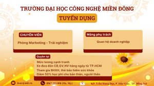 TUYỂN DỤNG VỊ TRÍ CHUYÊN VIÊN PHÒNG MARKETING - TRẢI NGHIỆP (Phụ trách mảng Quan hệ doanh nghiệp)