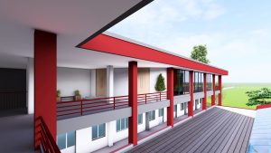 Một công trình mới đang được thi công tại Rose Building, MIT Uni.